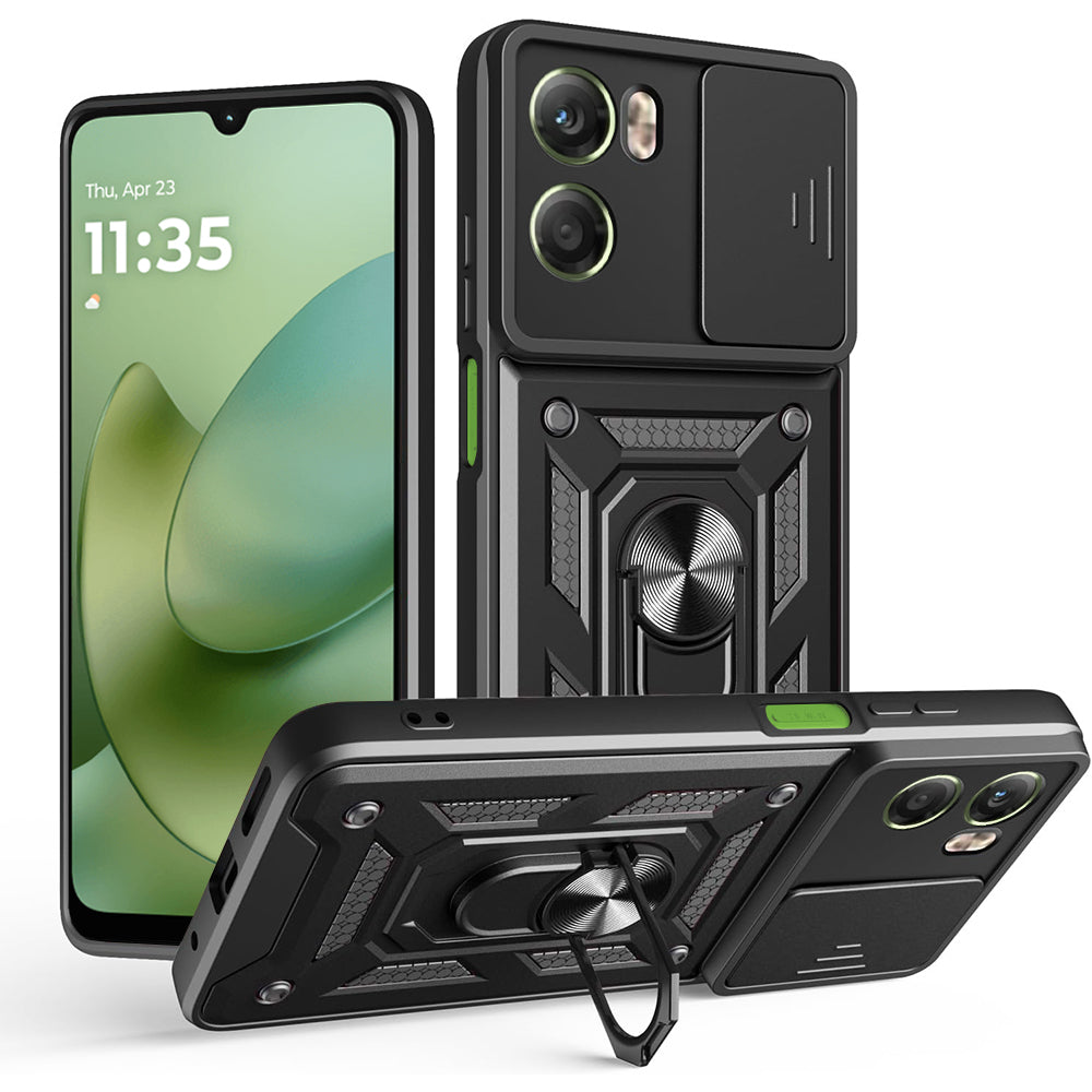 Hoes voor Motorola Moto G06, Techsuit, CamShield, Zwart