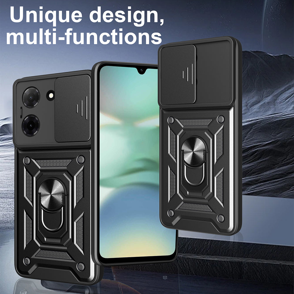 Hoes voor Motorola Moto G06, Techsuit, CamShield, Zwart