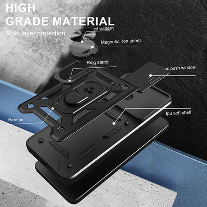 Hoes voor Motorola Moto G06, Techsuit, CamShield, Zwart