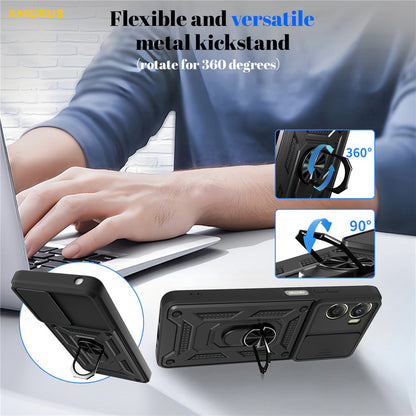 Case for Motorola Moto G06, Techsuit, CamShield, Rose Gold