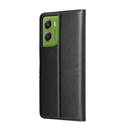 Hoes voor Motorola Moto G06, Techsuit, Leather Folio, Zwart