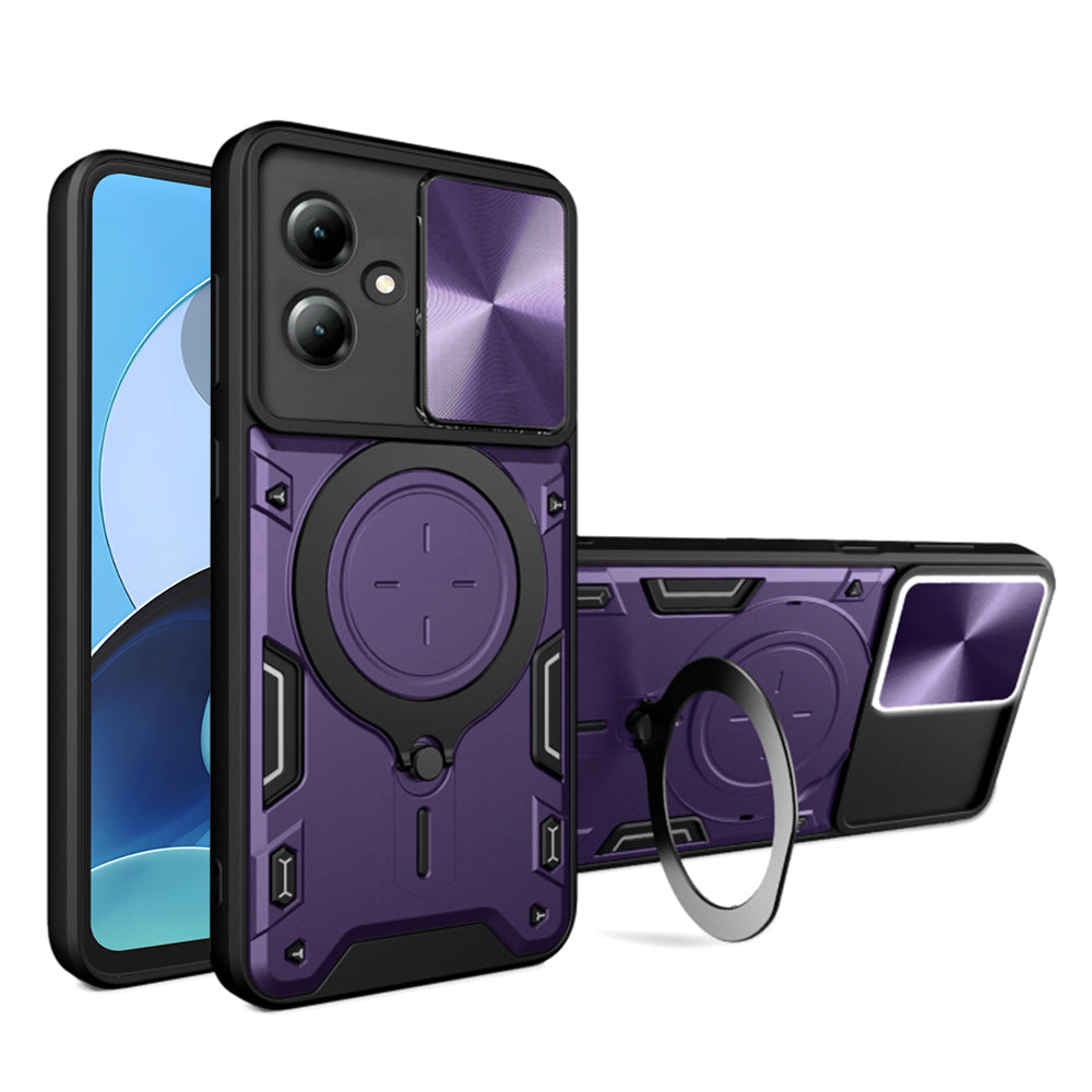 Hoes voor Motorola Moto G14, Techsuit, CamGuard Pro, Paars