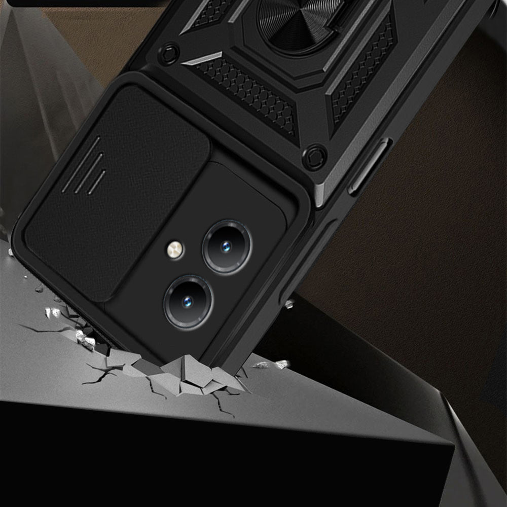 Hoes voor Motorola Moto G14, Techsuit, CamShield, Zwart