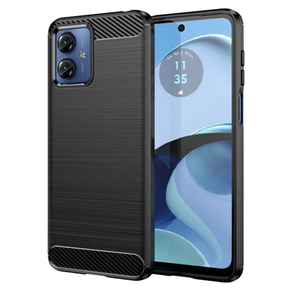 Hoes voor Motorola Moto G14, Techsuit, Carbon, Zwart