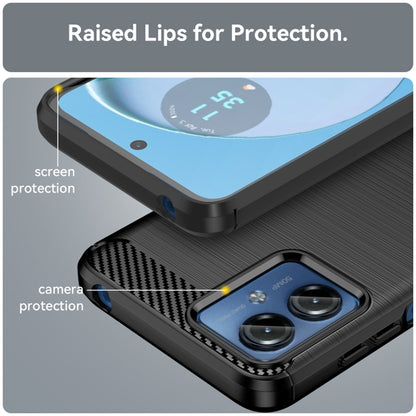 Hoes voor Motorola Moto G14, Techsuit, Carbon, Zwart