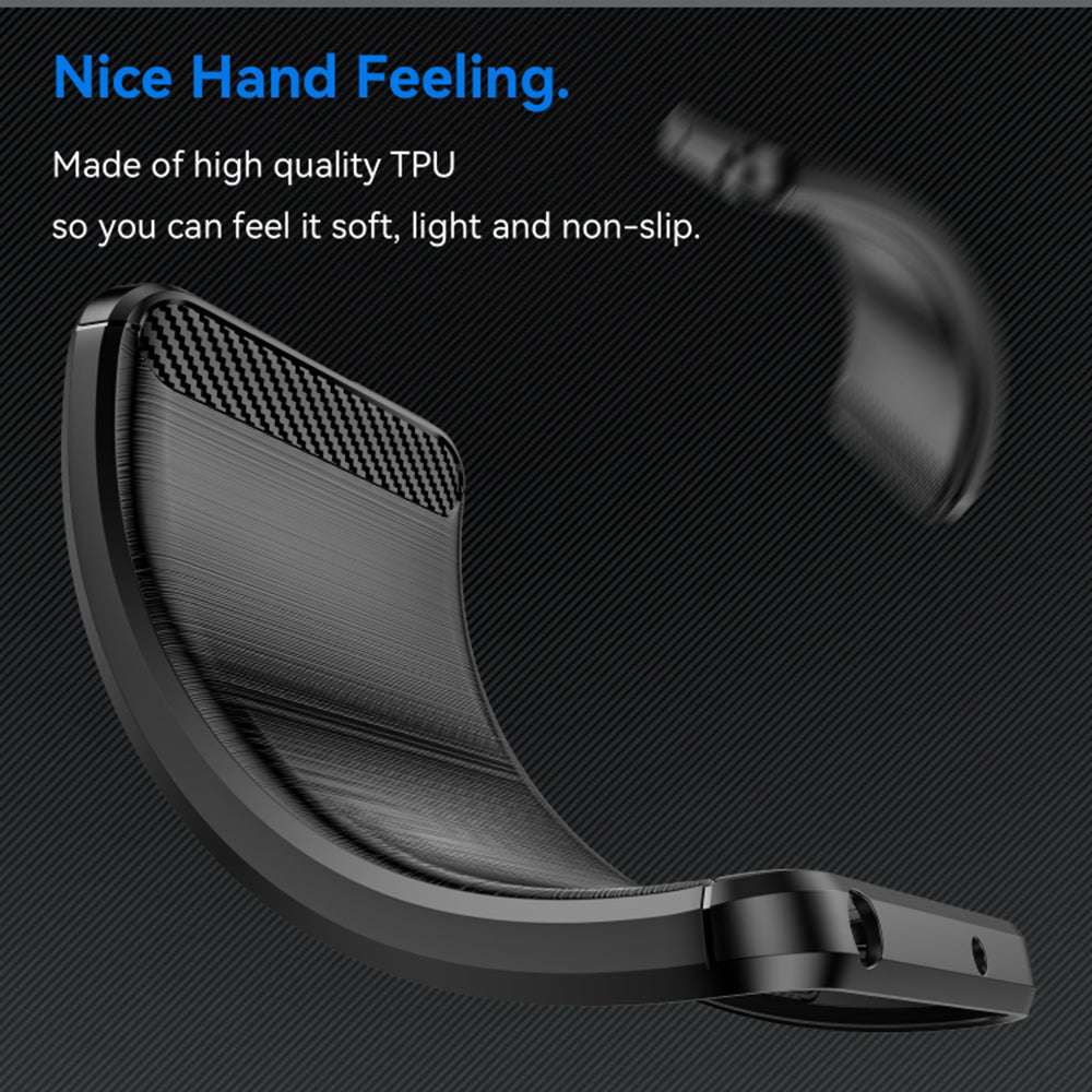 Hoes voor Motorola Moto G14, Techsuit, Carbon, Zwart