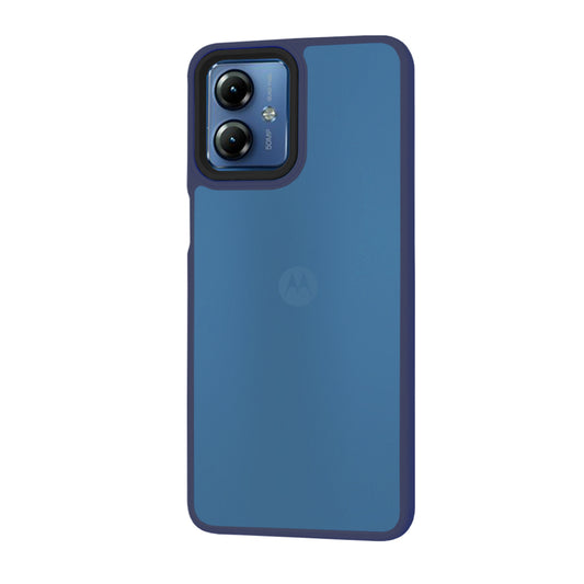 Hoes voor Motorola Moto G14, Techsuit, HaloFrost, Marineblauw