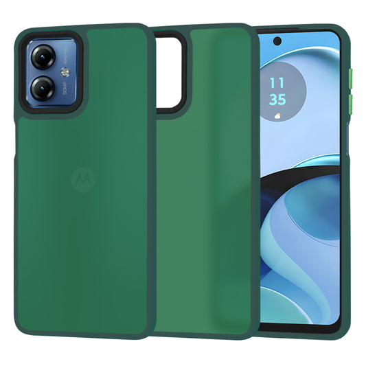 Hoes voor Motorola Moto G14, Techsuit, HaloFrost, Groen
