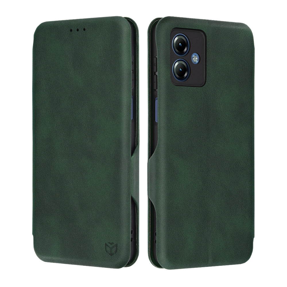 Case for Motorola Moto G14, Techsuit, Safe Wallet Plus, Green