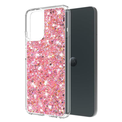 Hoes voor Motorola Moto G14, Techsuit, Sparkly Glitter, Roze
