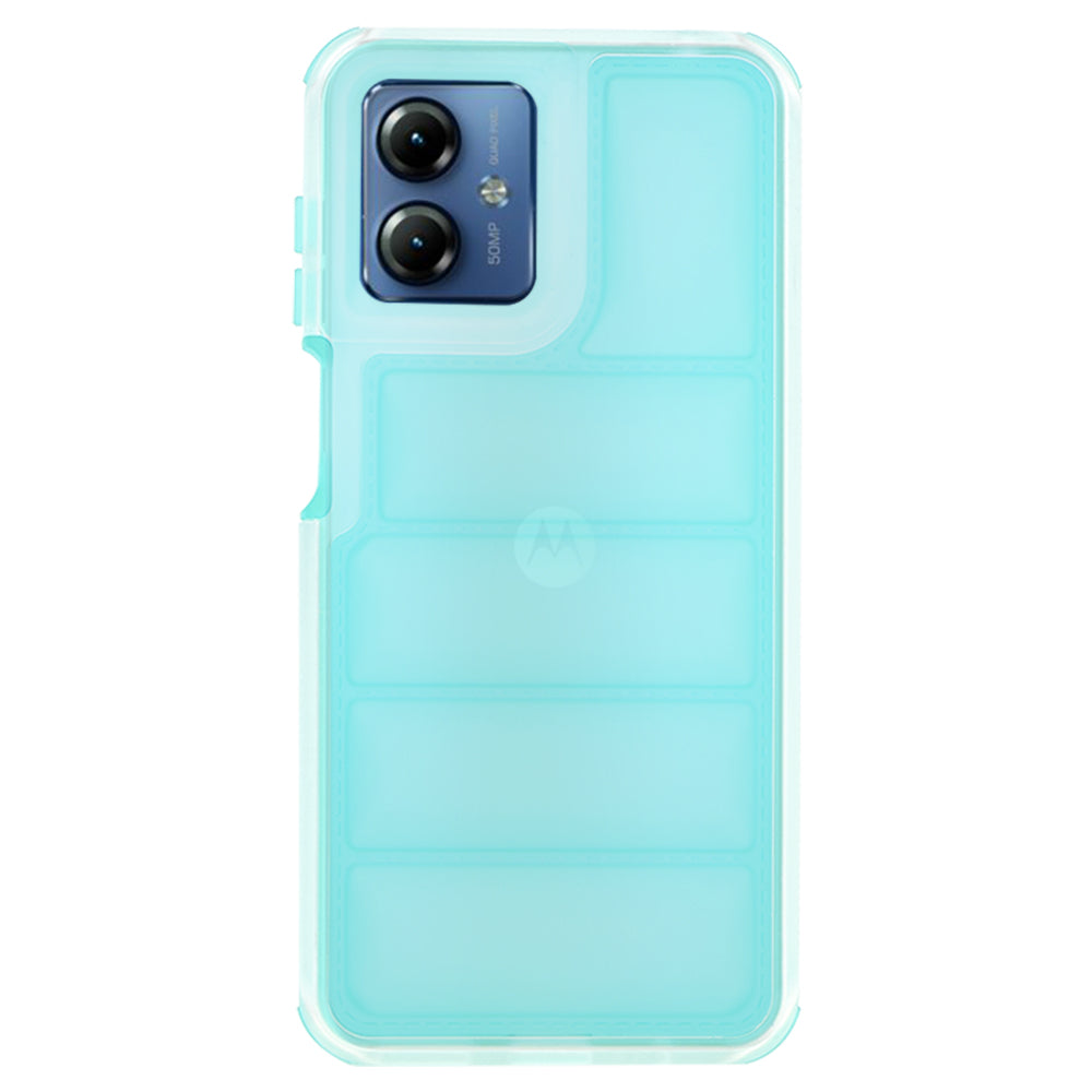 Case for Motorola Moto G14, Techsuit, Wave Shield, Turquoise