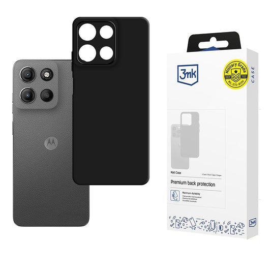 Hoes voor Motorola Moto G15 / G15 Power, 3MK, Mat Zwart