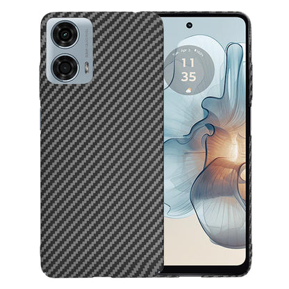 Hoes voor Motorola Moto G24 Power, Techsuit, Carbonite FiberShell, Zwart