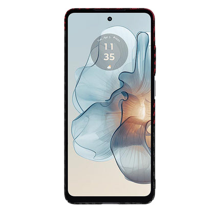 Hoes voor Motorola Moto G24 Power, Techsuit, Carbonite FiberShell, Zwart Rood