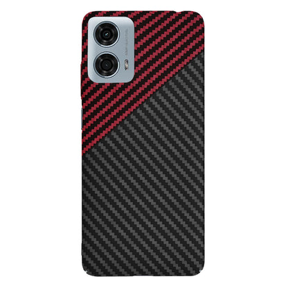Hoes voor Motorola Moto G24 Power, Techsuit, Carbonite FiberShell, Zwart Rood
