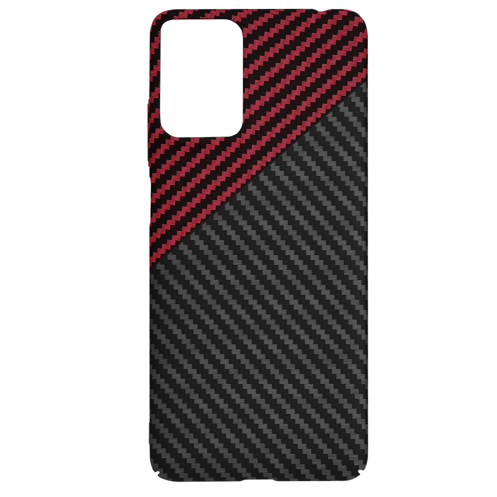 Hoes voor Motorola Moto G24 Power, Techsuit, Carbonite FiberShell, Zwart Rood