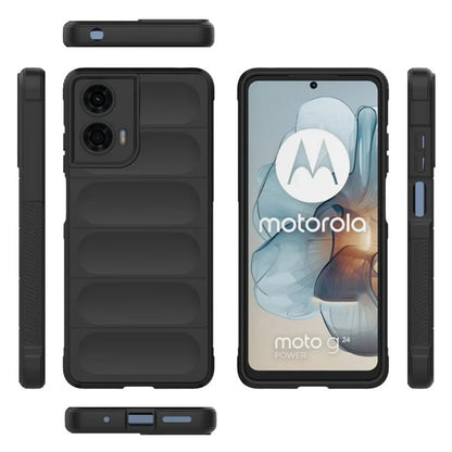 Hoes voor Motorola Moto G24 Power, Techsuit, Magic Shield, Zwart