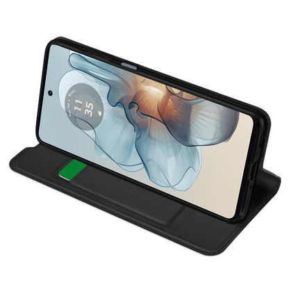 Hoes voor Motorola Moto G24 Power, Techsuit, Magskin Book, Zwart
