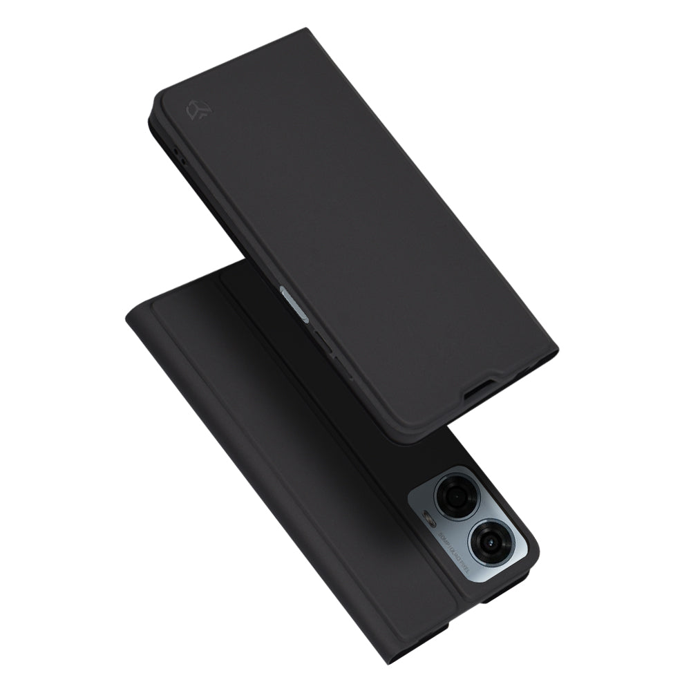 Hoes voor Motorola Moto G24 Power, Techsuit, Magskin Book, Zwart