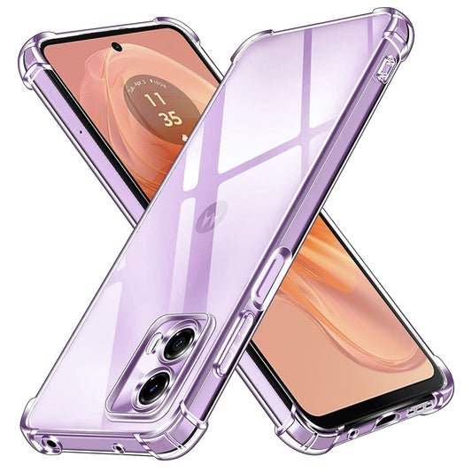 Hoes voor Motorola Moto G24 Power, Techsuit, Schokbestendig Transparant Clear