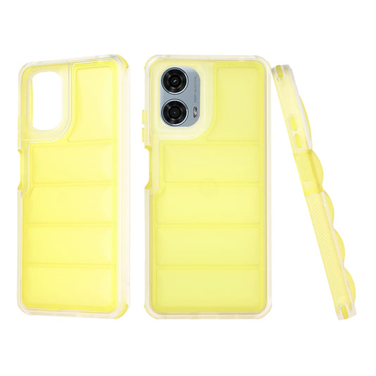 Hoes voor Motorola Moto G24 Power, Techsuit, Wave Shield, Geel