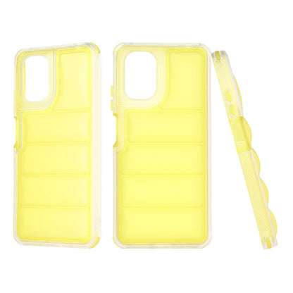 Case for Motorola Moto G24 Power, Techsuit, Wave Shield, Yellow
