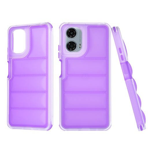 Hoes voor Motorola Moto G24 Power, Techsuit, Wave Shield, Paars