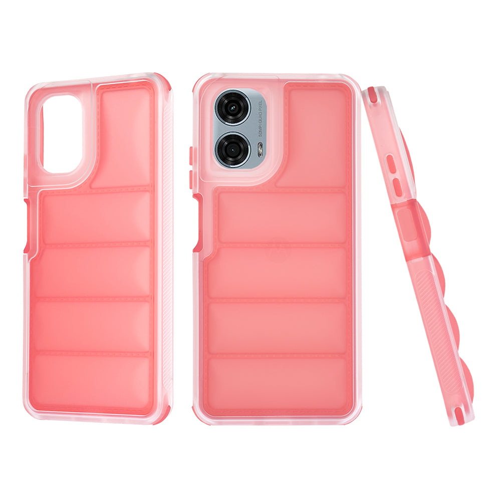 Hoes voor Motorola Moto G24 Power, Techsuit, Wave Shield, Rood
