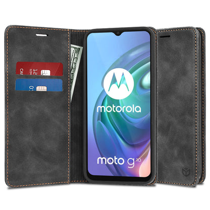 Hoes voor Motorola Moto G30 / G20 / G10, Techsuit, Confy, Zwart