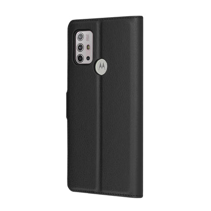 Hoes voor Motorola Moto G30 / G20 / G10, Techsuit, Leather Folio, Zwart