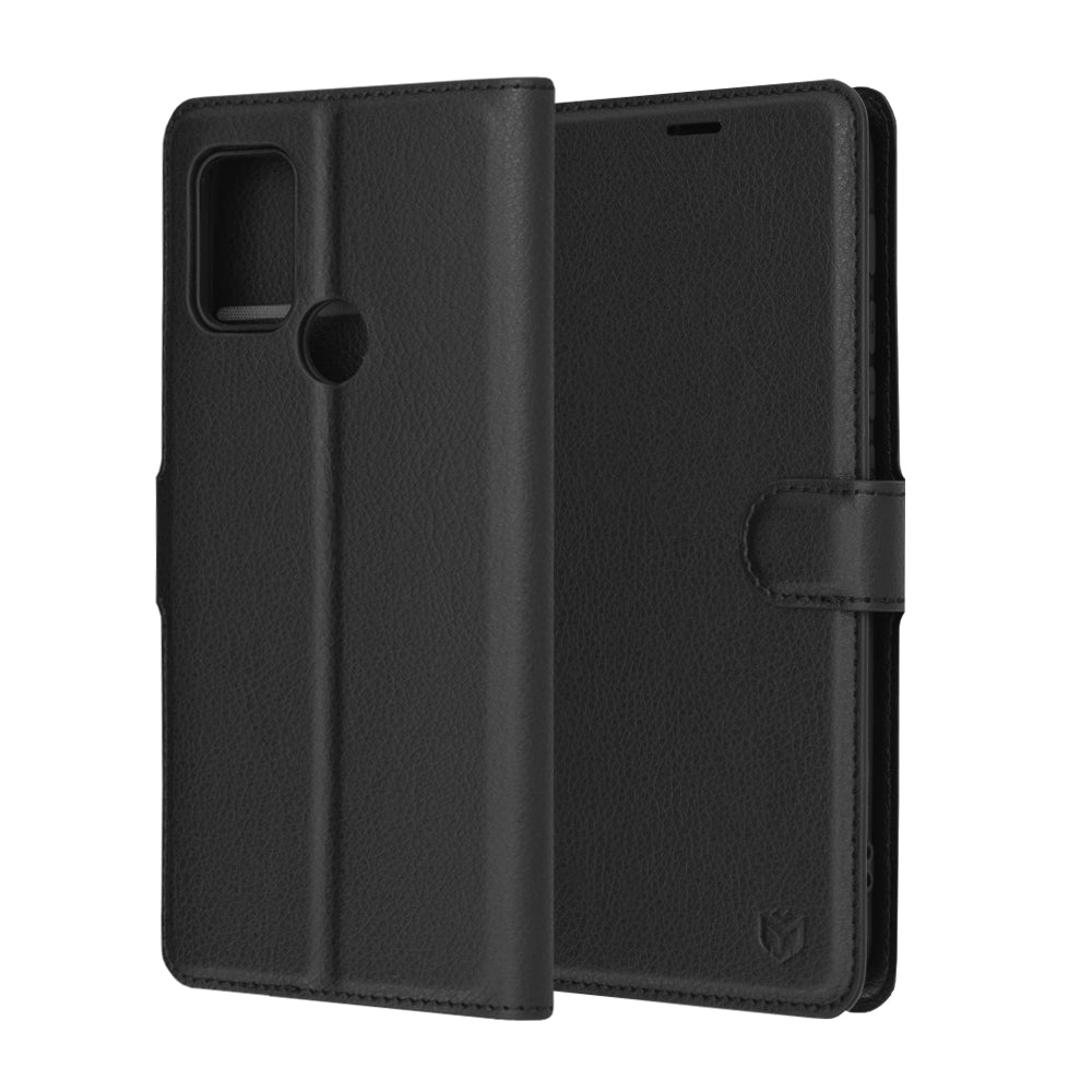 Hoes voor Motorola Moto G30 / G20 / G10, Techsuit, Leather Folio, Zwart