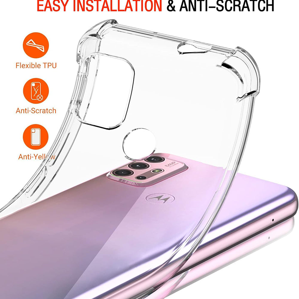 Hoes voor Motorola Moto G30 / G20 / G10, Techsuit, Schokbestendig Transparant, Helder