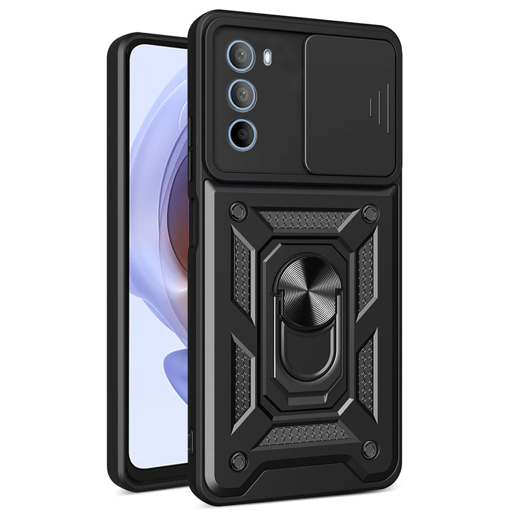Hoes voor Motorola Moto G31 / G41, Techsuit, CamShield, Zwart