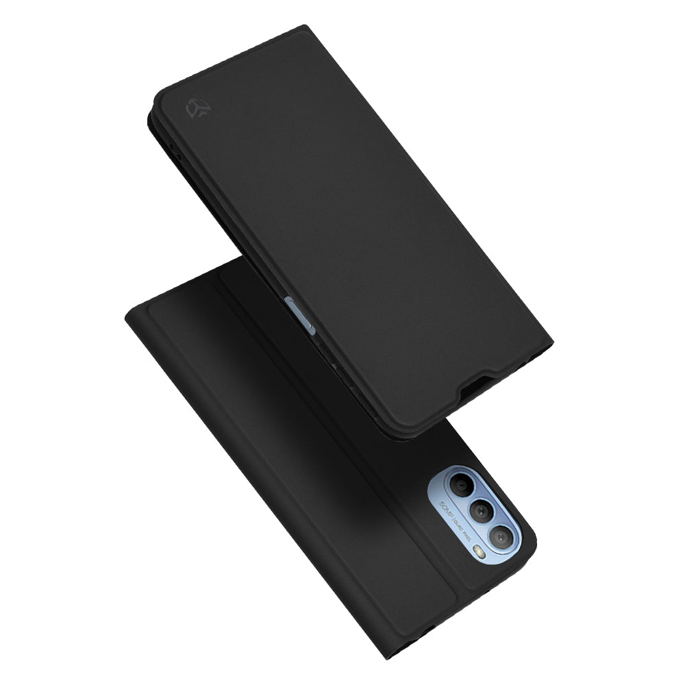 Hoes voor Motorola Moto G31 / G41, Techsuit, Magskin Book, Zwart