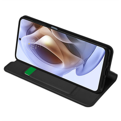 Hoes voor Motorola Moto G31 / G41, Techsuit, Magskin Book, Zwart