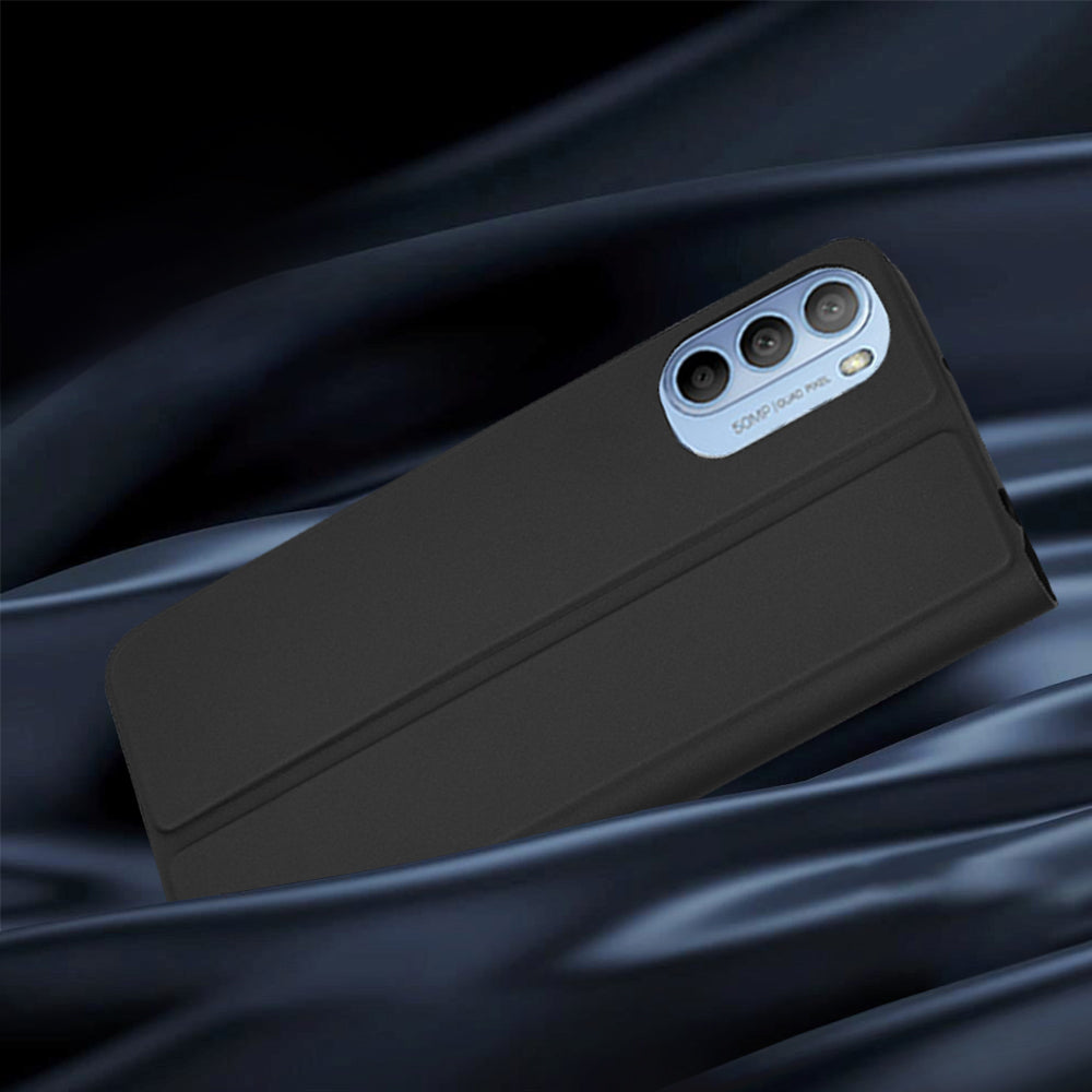 Hoes voor Motorola Moto G31 / G41, Techsuit, Magskin Book, Zwart