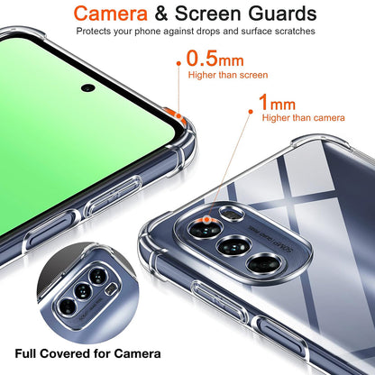 Hoes voor Motorola Moto G31 / G41, Techsuit, Schokbestendig Helder, Transparant