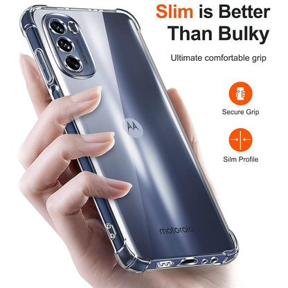Hoes voor Motorola Moto G31 / G41, Techsuit, Schokbestendig Helder, Transparant