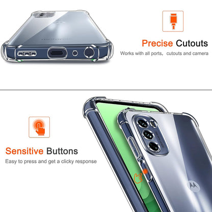 Hoes voor Motorola Moto G31 / G41, Techsuit, Schokbestendig Helder, Transparant