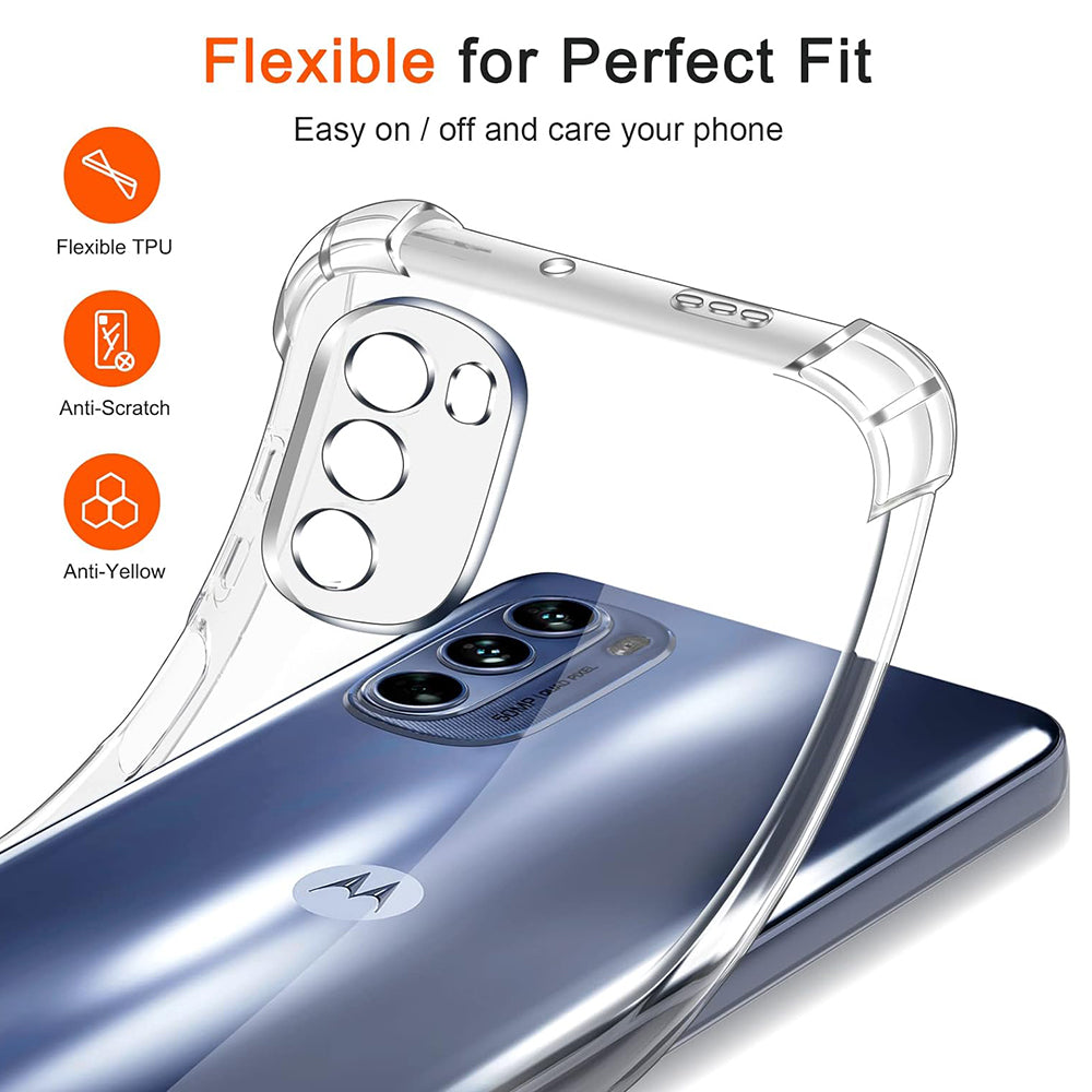 Hoes voor Motorola Moto G31 / G41, Techsuit, Schokbestendig Helder, Transparant