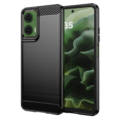 Hoes voor Motorola Moto G35, Techsuit, Carbon, Zwart