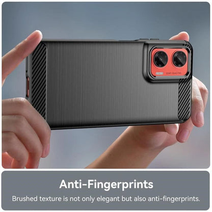 Hoes voor Motorola Moto G35, Techsuit, Carbon, Zwart