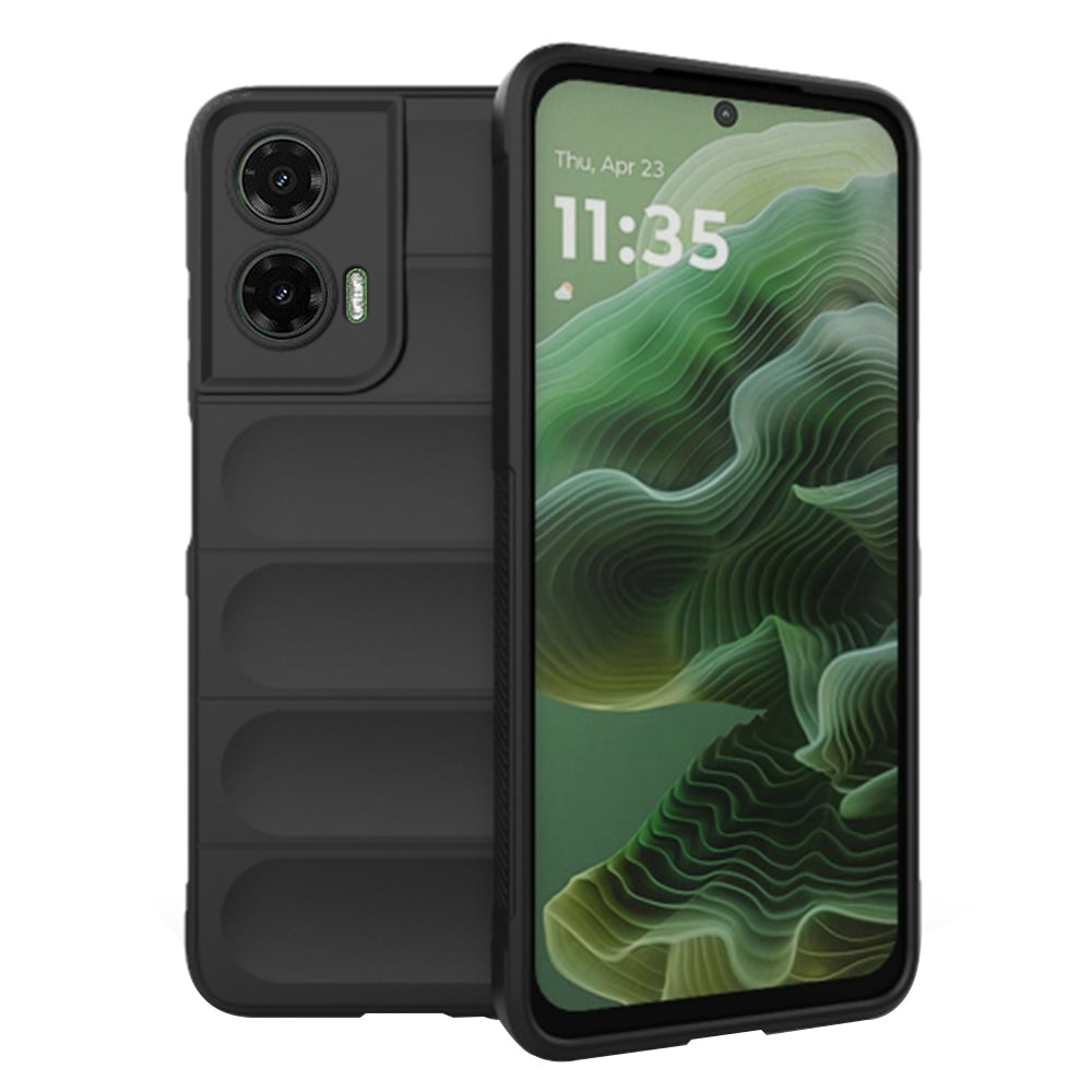 Hoes voor Motorola Moto G35, Techsuit, Magic Shield, Zwart