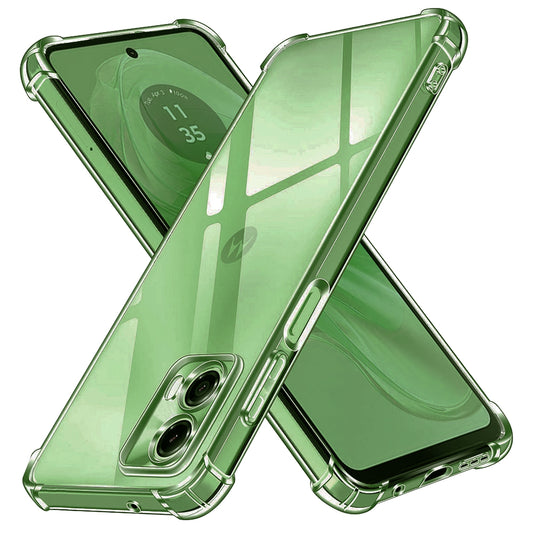 Hoes voor Motorola Moto G35, Techsuit, Schokbestendig Helder, Transparant