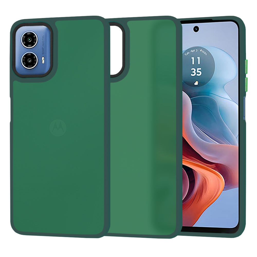 Hoes voor Motorola Moto G45 / G34, Techsuit, HaloFrost, Groen