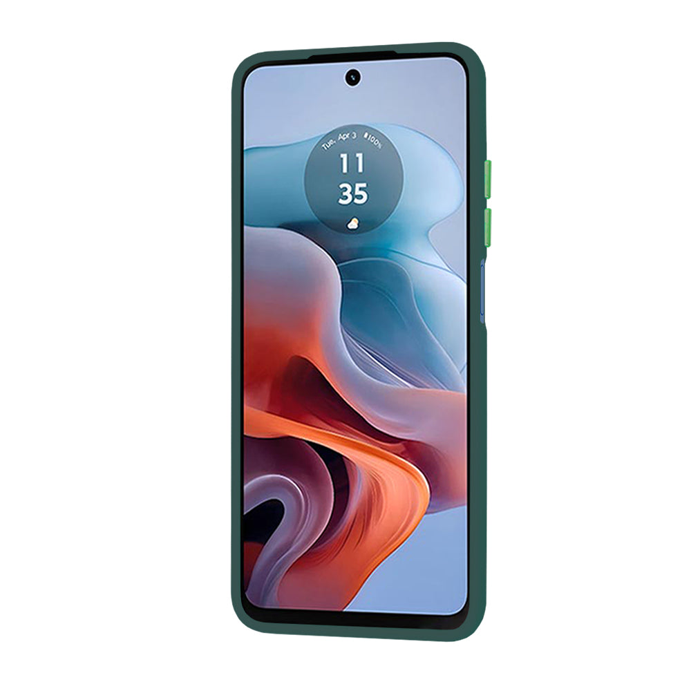 Hoes voor Motorola Moto G45 / G34, Techsuit, HaloFrost, Groen