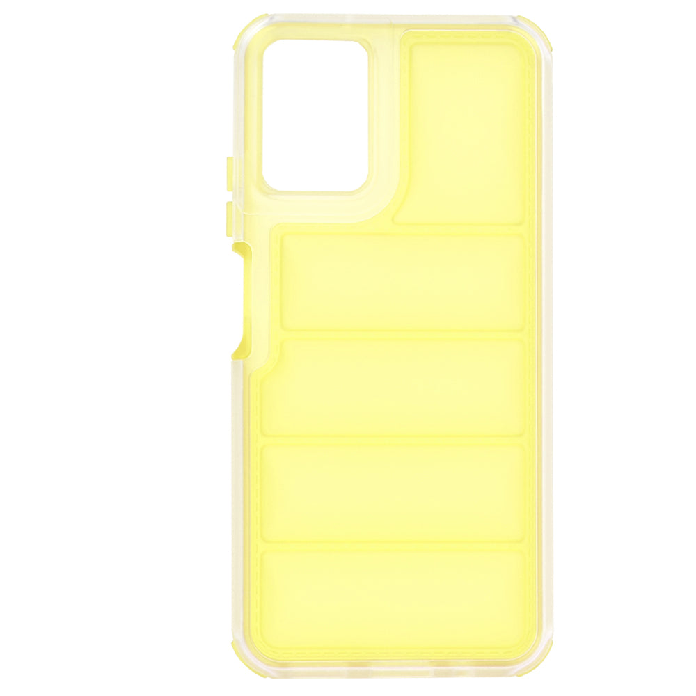 Hoes voor Motorola Moto G45 / G34, Techsuit, Wave Shield, Geel