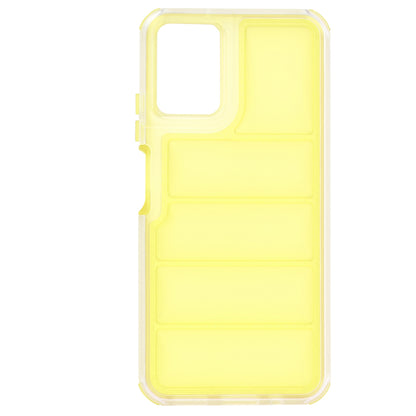 Hoes voor Motorola Moto G45 / G34, Techsuit, Wave Shield, Geel