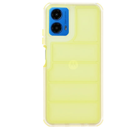 Hoes voor Motorola Moto G45 / G34, Techsuit, Wave Shield, Geel