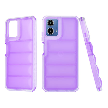 Hoes voor Motorola Moto G45 / G34, Techsuit, Wave Shield, Paars